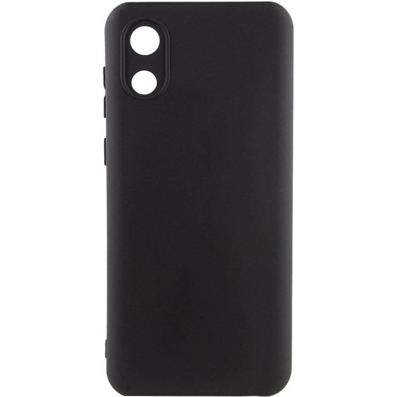 Чохол Silicone Cover Lakshmi Full Camera (A) на Samsung Galaxy A03 Core (Чорний / Black)