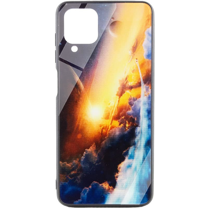 TPU+Glass чехол Diversity для Samsung Galaxy A12 / M12 (Above the clouds)
