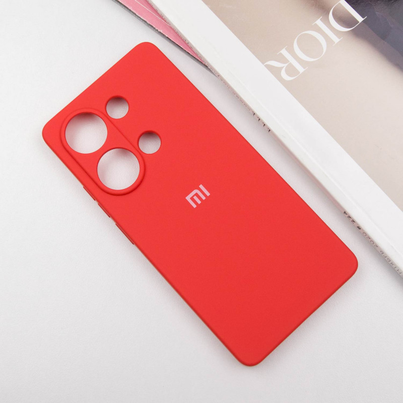 Фото Чохол Silicone Cover Full Camera (AA) на Xiaomi Redmi Note 13 Pro 4G / Poco M6 Pro 4G (Червоний / Red) на vchehle.ua