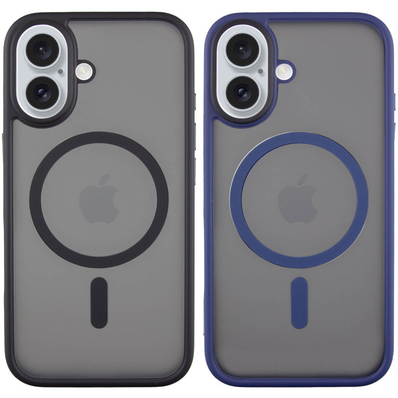 TPU+PC чохол Metal Buttons with Magnetic Safe на Apple iPhone 16 (6.1")