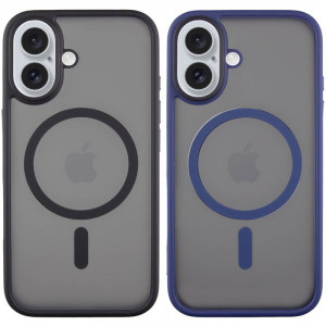 TPU+PC чехол Metal Buttons with Magnetic Safe для Apple iPhone 16 (6.1")