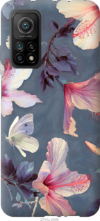 

Чехол Нарисованные цветы для Xiaomi Mi 10T 1143485