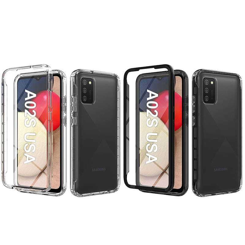 Чехол TPU+PC Full Body с защитой 360 для Samsung Galaxy A02s