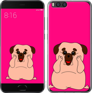 

Чехол Весёлый мопс для Xiaomi Mi Note 3 928523