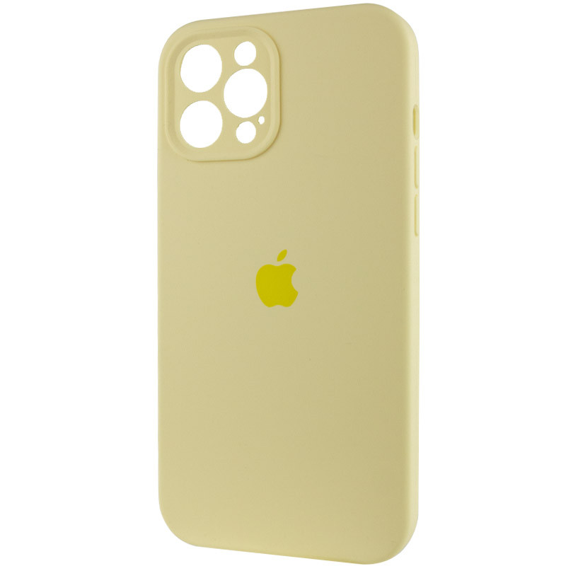 Фото Чохол Silicone Case Full Camera Protective (AA) на Apple iPhone 12 Pro Max (6.7") (Жовтий / Mellow Yellow) в маназині vchehle.ua