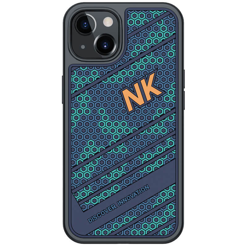 

TPU+PC чехол Nillkin Striker для Apple iPhone 13 (6.1") (Blue / Green) 1351909