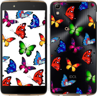 

Чехол Красочные мотыльки для Alcatel idol 4 881662