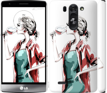 

Чохол Дівчина з келихом на LG G3s D724 841527