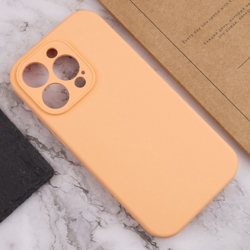 Чехол Silicone Case Full Camera Protective (AA) NO LOGO для Apple iPhone 13 Pro Max (6.7") (Оранжевый / Cantaloupe) в магазине vchehle.ua