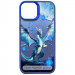 TPU+PC чехол TakiTaki Fantasy magic glow для Xiaomi Redmi Note 11 Pro 4G/5G / 12 Pro 4G (Ghost Dragon - Blue)