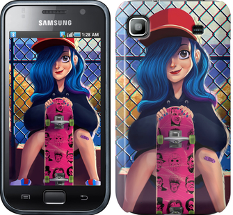 

Чохол Прикольна дівчинка зі скейтбордом на Samsung Galaxy S i9000 618078