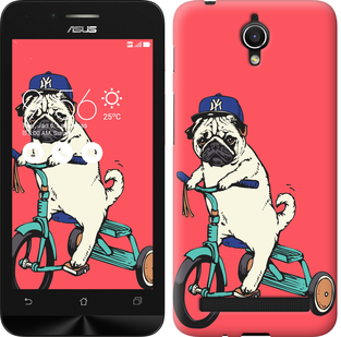 

Чехол Мопс на велосипеде для Asus ZenFone Go ZC451TG 642869