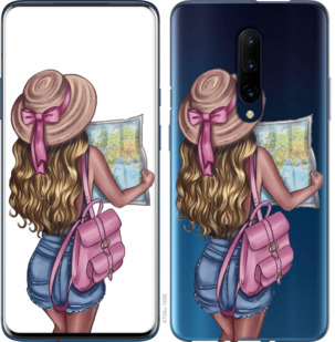 

Чохол Дівчина з картою на OnePlus 8 916319