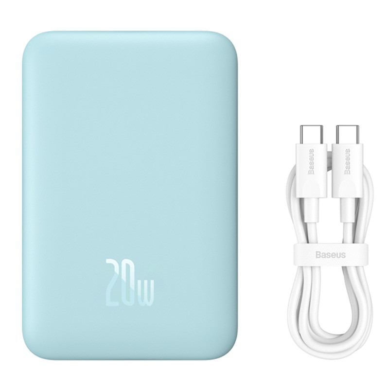 Фото Портативное ЗУ Power Bank Baseus Magnetic Mini Air 20W c БЗУ 10000 mAh P10059001313 на vchehle.ua