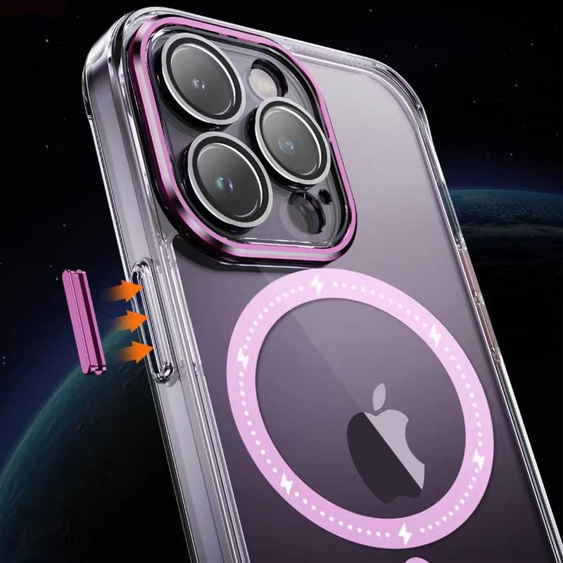 Купить Чехол TPU+PC Colorful with Magnetic Safe для Apple iPhone 14 Pro (6.1") (Pink) на vchehle.ua