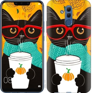 

Чехол Осенний кот для Huawei Mate 20 Lite 669763