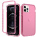 Чохол TPU + PC Full Body з захистом 360 на Apple iPhone 12 Pro Max (6.7") (Рожевий)