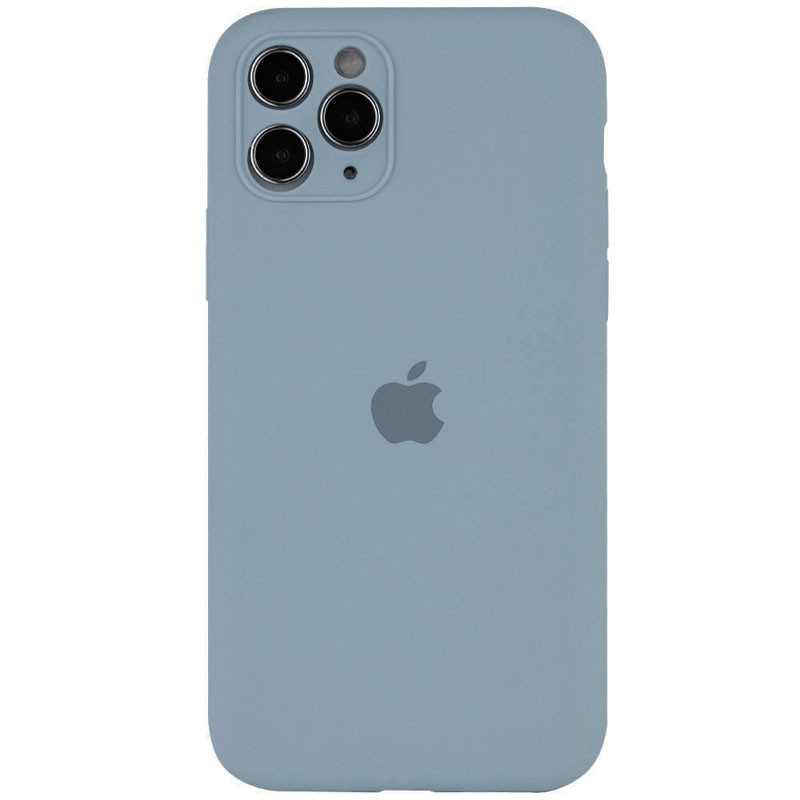 Чохол Silicone Case Full Camera Protective (AA) на Apple iPhone 12 Pro Max (6.7") (Блакитний / Sweet Blue)