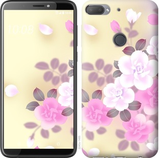 

Чехол Японские цветы для HTC Desire 12 Plus 674357