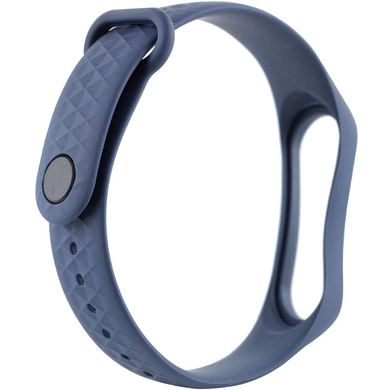 Ремінець Rhomb для Xiaomi Mi Band 3/4 (Темно синій )