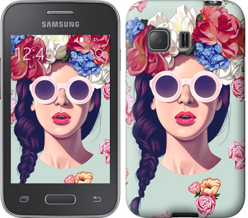 

Чохол Дівчина з квітами на Samsung Galaxy Young 2 G130h 298104