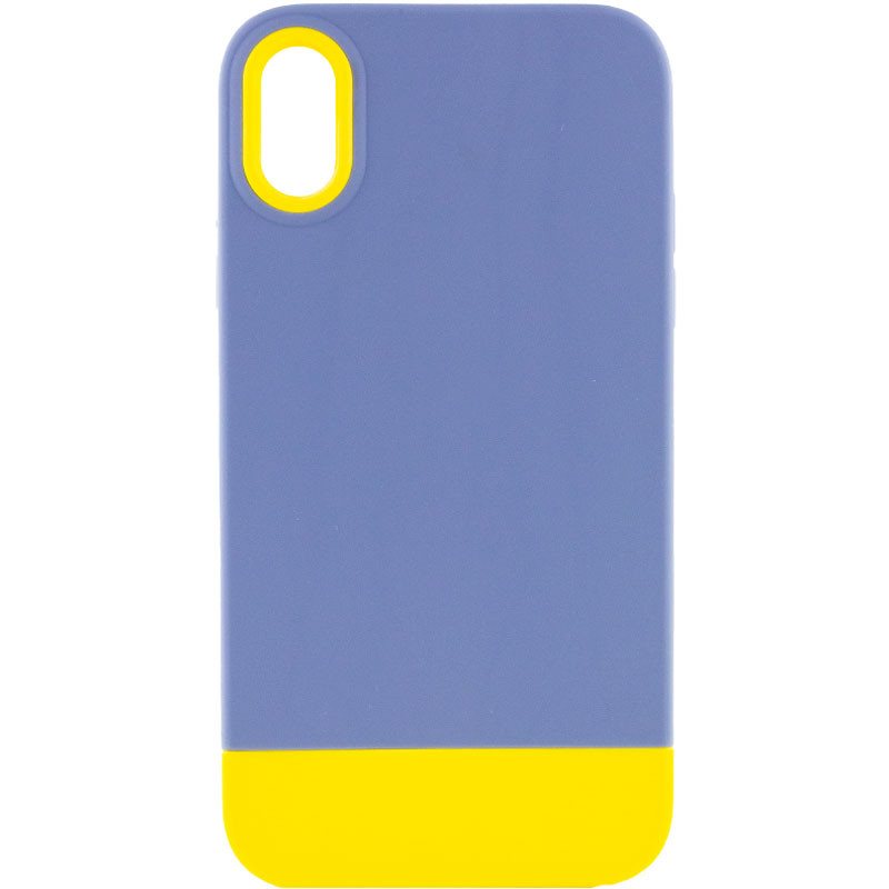 Чохол TPU+PC Bichromatic на Apple iPhone XR (6.1") (Blue / Yellow)