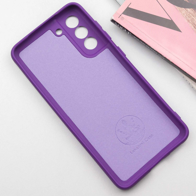 Фото Чехол Silicone Cover Lakshmi Full Camera (A) для Samsung Galaxy S21 FE (Фиолетовый / Purple) в магазине vchehle.ua