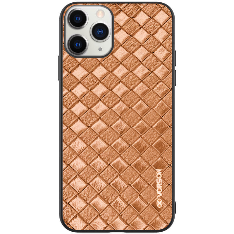 

Кожаная накладка VORSON Braided leather series для Apple iPhone 11 Pro Max (6.5") (Коричневый) 769046