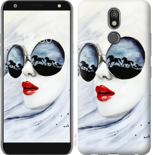 

Чохол Дівчина аквареллю на LG K40 763568