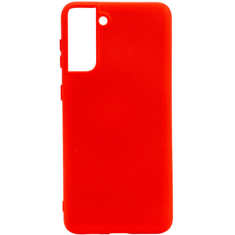 Чохол Silicone Cover Full without Logo (A) на Samsung Galaxy S21+ (Червоний / Red)