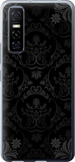 

Чохол Синій візерунок бароко на Vivo Y73S 1594361
