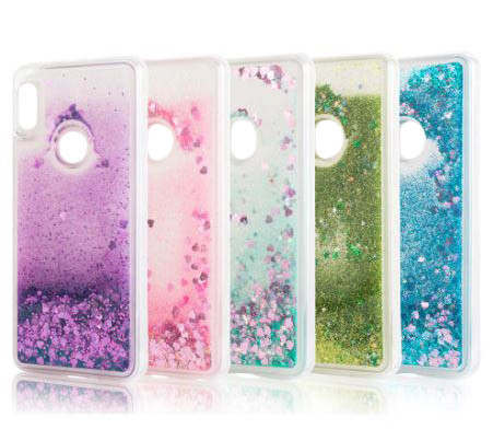 TPU чохол Liquid hearts на Xiaomi Redmi Note 5 Pro / Note 5 (DC)