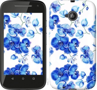 

Чехол Голубые орхидеи для Motorola Moto E2 725331