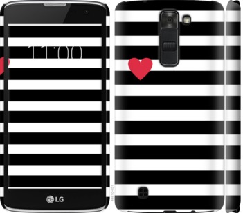 

Чохол Чорно-білі смуги на LG K7 751891
