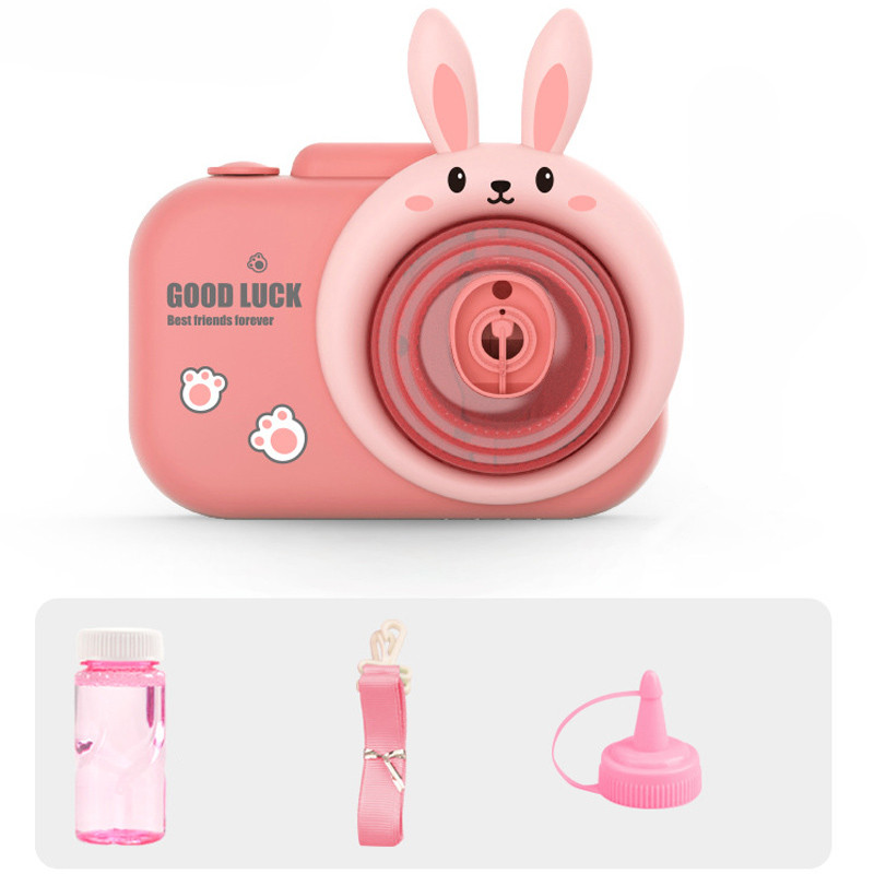 Замовити Фотокамера-генератор мильних бульбашок 9996 Children's camera (Rabbit / Pink) на vchehle.ua