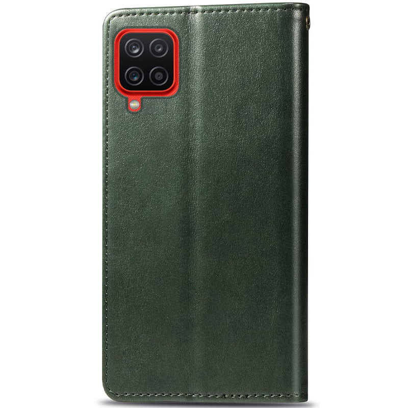 Фото Кожаный чехол-книжка GETMAN Gallant (PU) для Samsung Galaxy A12 / M12 (Зеленый) на vchehle.ua