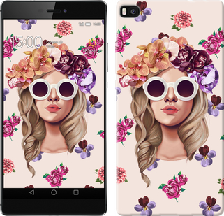 

Чохол Дівчина з квітами v2 на Huawei Ascend P8 190410