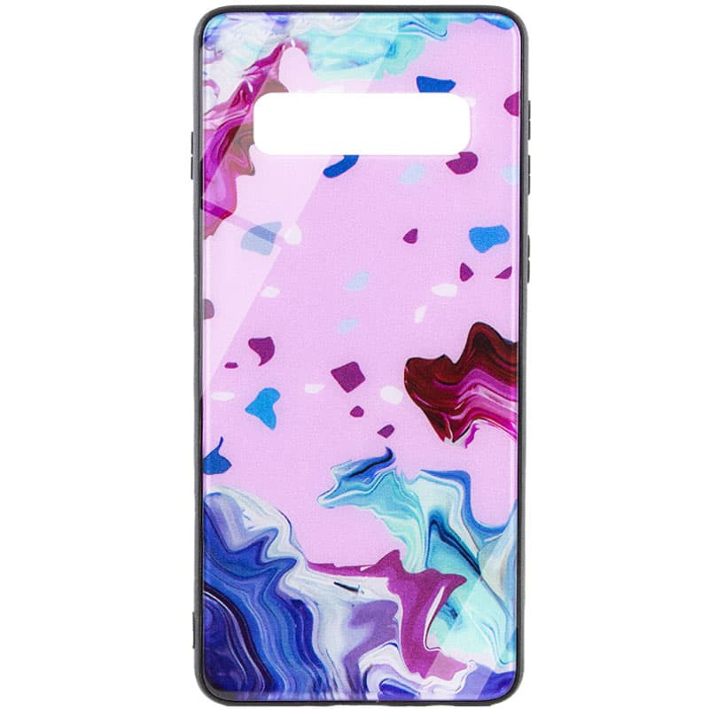 TPU+Glass чехол Diversity для Samsung Galaxy S10 (Stains red)