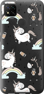 

Чохол Єдиноріг і кава на Xiaomi Redmi 9C 1607266