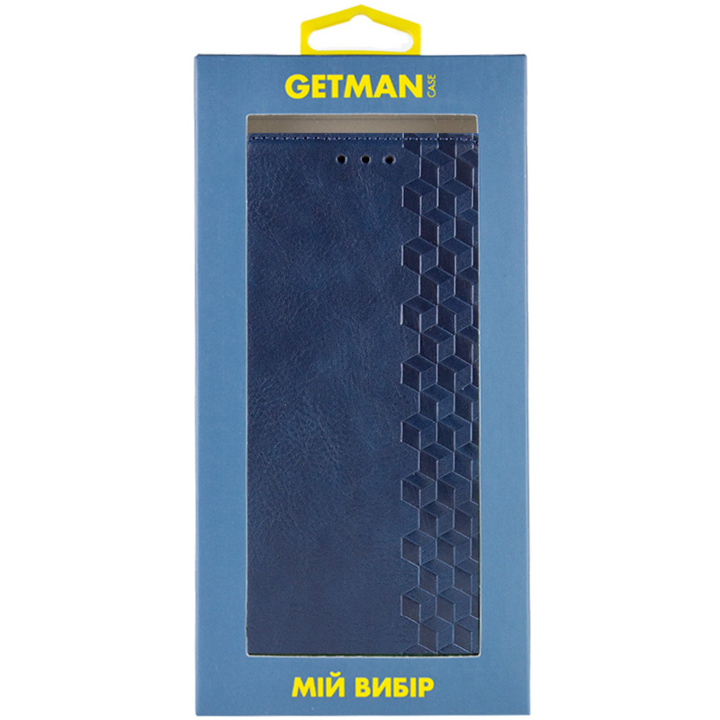 Кожаный чехол-книжка GETMAN Cubic (PU) для Apple iPhone 12 Pro / 12 (6.1") (Синий) в магазине vchehle.ua