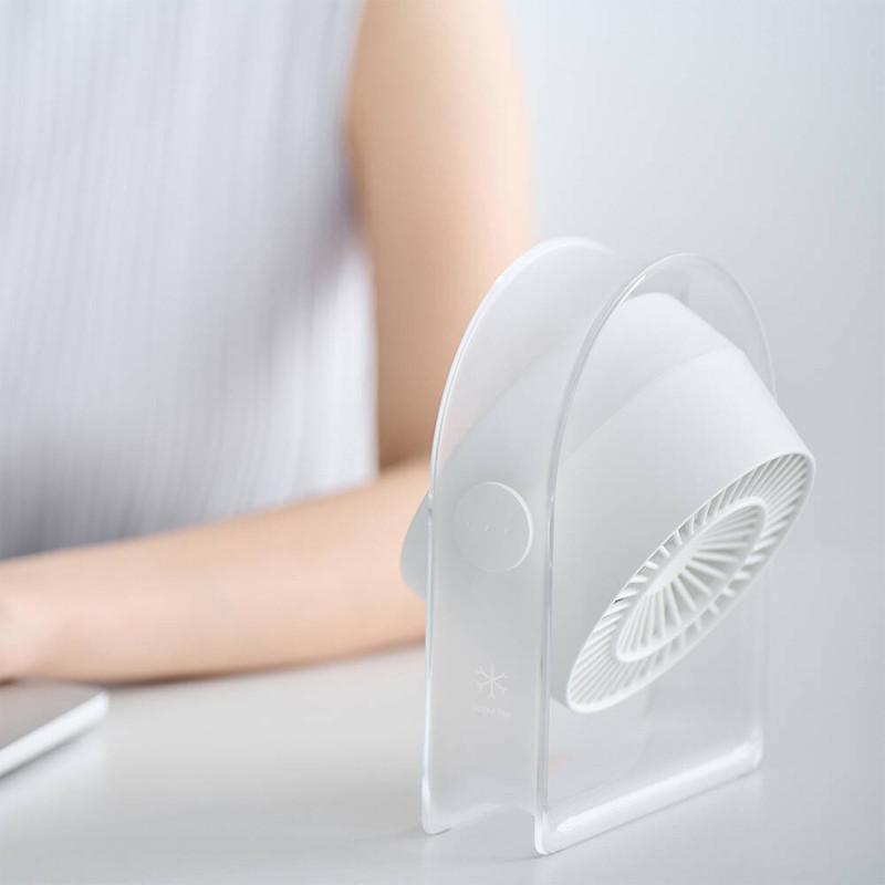 Портативний вентилятор WIWU WI-FS07 Snow desktop fan (White) в магазині vchehle.ua