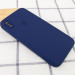 Фото Чехол Silicone Case Square Full Camera Protective (AA) для Apple iPhone XS / X (5.8") (Темно-синий / Midnight blue) на vchehle.ua