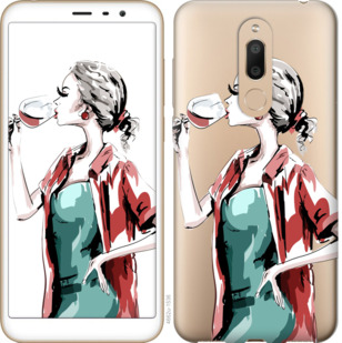 

Чохол Дівчина з келихом на Meizu M6T 841621