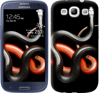 

Чохол Червоно-чорна змія на чорному тлі на Samsung Galaxy S3 i9300 481952