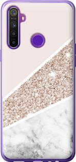 Чехол Пастельный мрамор для Realme 6i