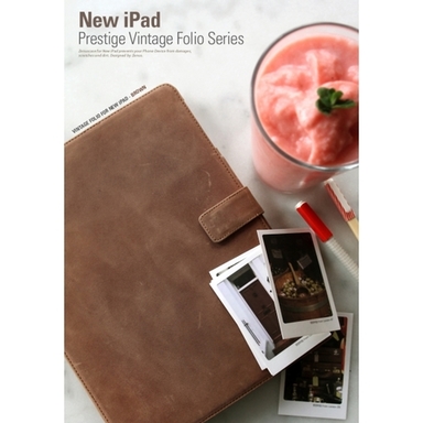 Кожаный чехол Zenus Prestige Vintage Folio Series для Apple IPAD 4