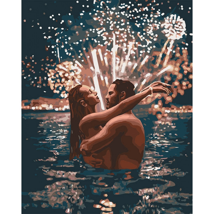 Картина по номерам."Звездные чувства" 40*50см KHO4670 (Разноцветный)