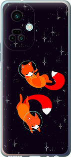 Чехол Лисички в космосе для Tecno Camon 19 Pro (CI8n)