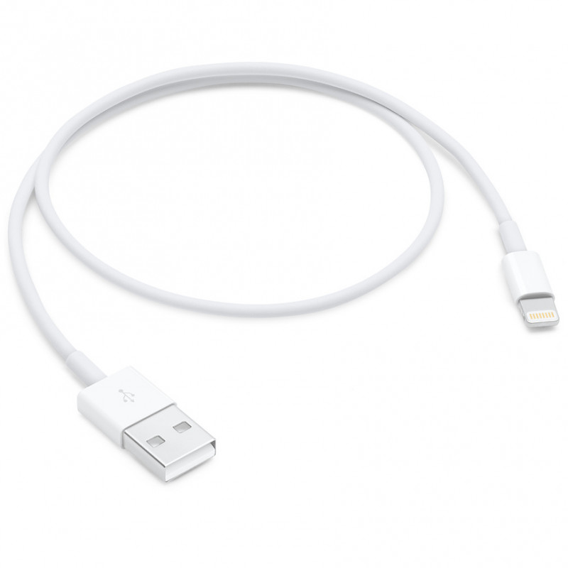 

Дата-кабель для iPhone USB to Lightning 0.5m (no box) (Белый) 876761