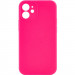 Чехол Silicone Case Full Camera Protective (AA) NO LOGO для Apple iPhone 12 (6.1") (Розовый / Barbie pink)